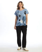 Solid Jet Black Lantern Pant