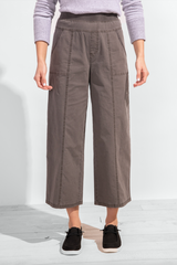 Washed Poplin Flood Pant