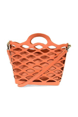 River Laser Cut Tote: L8124-10 Grey