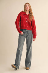 Cropped Western Cardigan