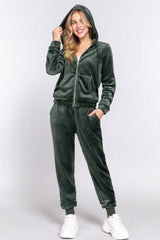 Plush Jacket & Jogger Pants Set