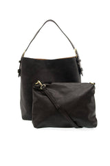 Hobo Handle Rich Faux Suede Handbag: L8235-20 Rust