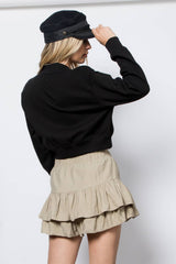 Black Fleece Bomber Jacket