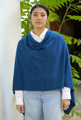 Cashmere Poncho Peacock
