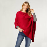 Lightweight Poncho-Fall: Red
