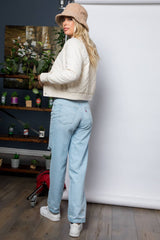 Dry Nylon Diamond Quilted Bomber Jacket