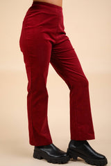Velvet Boot Cut Pants