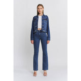 RAW HEM DENIM JACKET