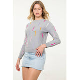 Knitted Detail Sweater