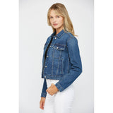 DARK WASH STRETCH DENIM JACKET