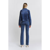 RAW HEM DENIM JACKET