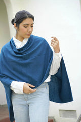 Cashmere Poncho Peacock