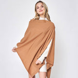 Solid Wrap Poncho
