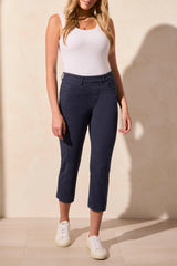 Pull-On Capri with Side Leg Detail