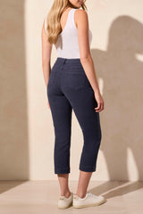 Pull-On Capri with Side Leg Detail
