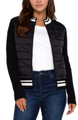 Quilted Sweater Jacket