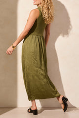 Sleeveless Twofer Maxi Dress