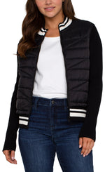 Quilted Sweater Jacket