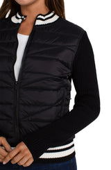 Quilted Sweater Jacket