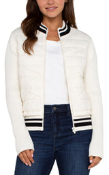Quilted Sweater Jacket