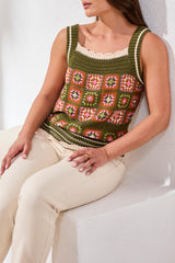 Crochet Cami With Wide Straps