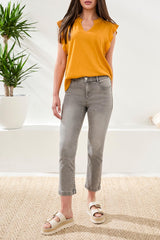 Crop Straight Leg Boundless Stretch Denim