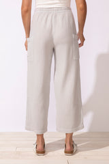 Cotton Gauze Flood Pant