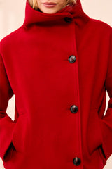 Funnel Neck Coat