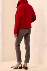 Funnel Neck Coat