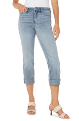 Charlie Crop Rolled Wide Cuff Jean