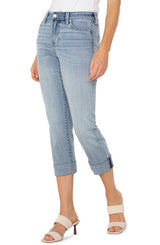 Charlie Crop Rolled Wide Cuff Jean