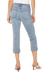 Charlie Crop Rolled Wide Cuff Jean
