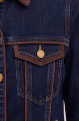 Classic Trucker Jacket W/ Velvet Details