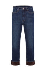 Kennedy High Rise Straight W/ Velvet Cuff