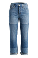 Slouchy Girlfriend Cuffed Jean