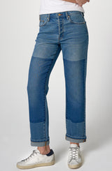 Slouchy Girlfriend Cuffed Jean