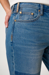 Slouchy Girlfriend Cuffed Jean