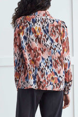 Collared Blouse with Tassels