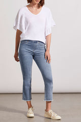 Audrey Pull-On Straight Crop Pant