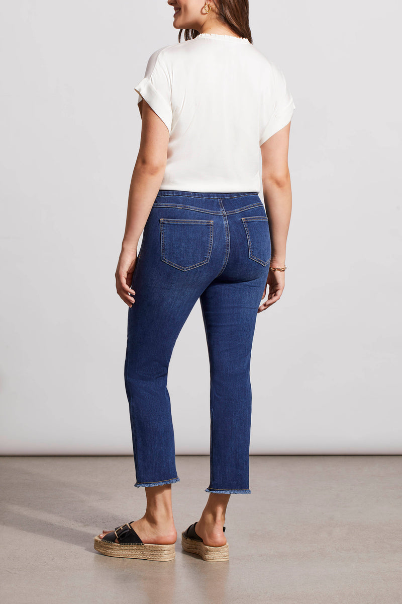 Audrey Pull-On Straight Crop Pant