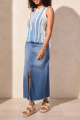 Fringe Cotton Sweater Cami