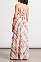 Linen Dress with Knot Back