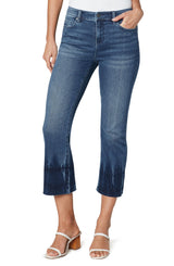 Hannah crop flare cut hem 25.5'