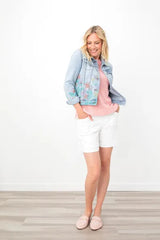 Printed Denim Jacket