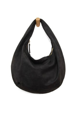 Bianca Soft Crescent Shoulder Bag: L8204-00 Black