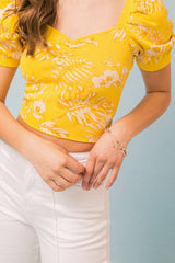 A jacquard sweater knit top -JSW2754: GREEN/IVORY / SMALL
