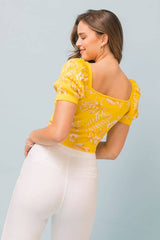 A jacquard sweater knit top -JSW2754: GREEN/IVORY / LARGE