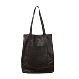 Margie Handcrafted Leather Tote Bag: Aqua