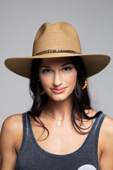 Braided Double Band Panama Hat: NATURAL / 2 / ONE SIZE (OS)