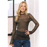 Lurex Mesh Top